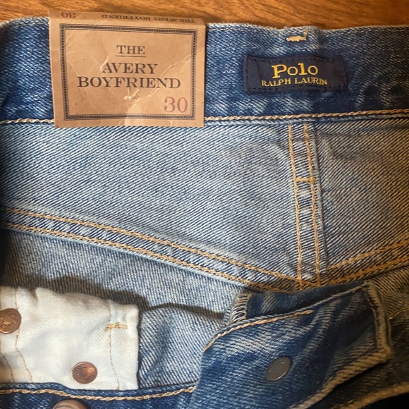 🆕Polo Ralph Lauren🏇Size 31 Avery Boyfriend distressed Multicolored Stitch Jean - Picture 9 of 13